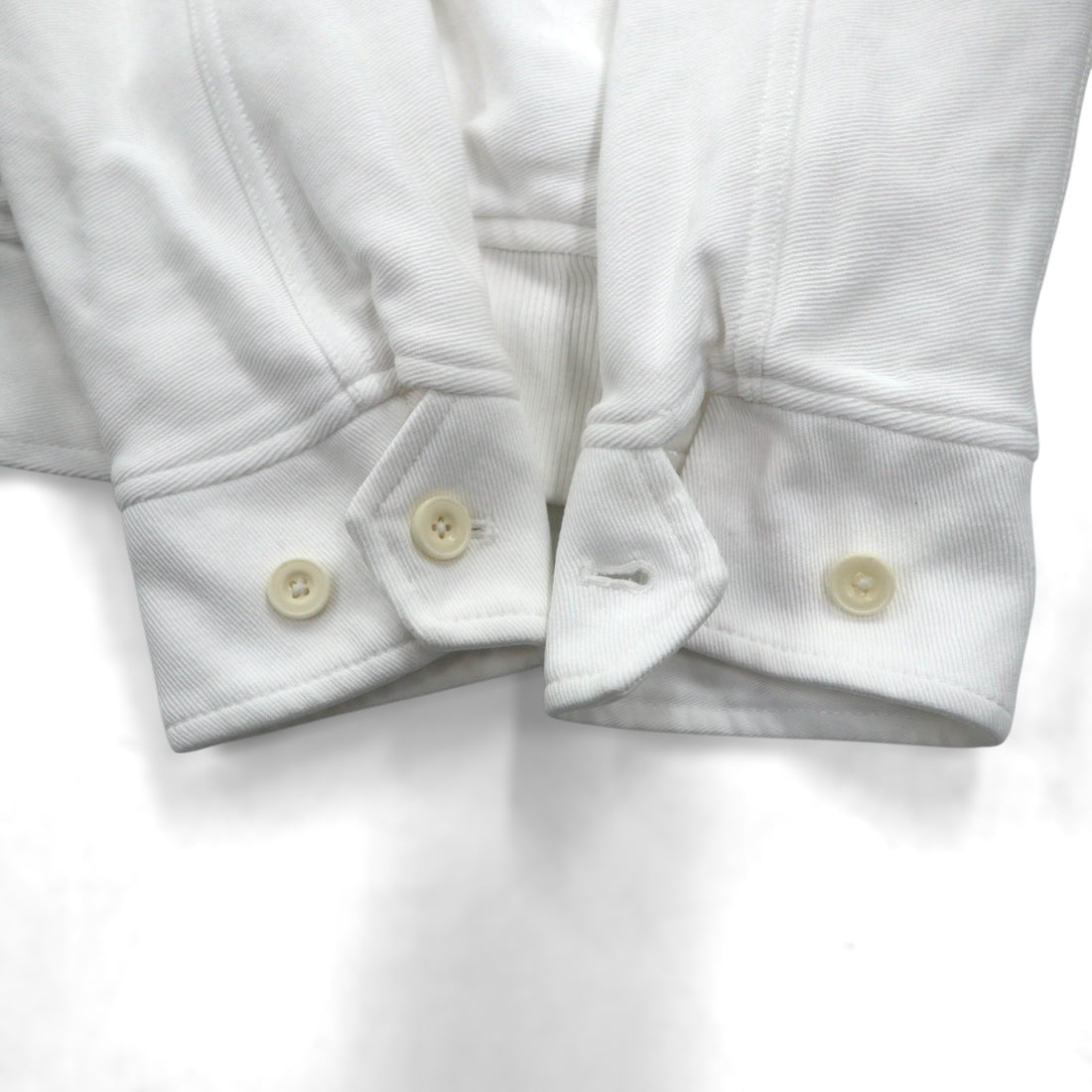 Polo Ralph Lauren 90s Stand Collar Zip Up Jacket, Medium, White Cotton