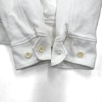Polo Ralph Lauren 90s Stand Collar Zip Up Jacket, Medium, White Cotton