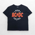 AC/DC 00s Rock Band T-Shirt Band Tee XL Black Cotton HIGH VOLTAGE