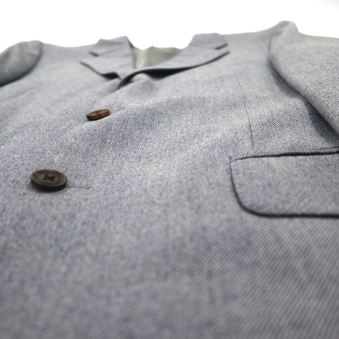 BURBERRY Cashmere Blend 3B Tailored Jacket, Size L, Blue, Wool, Made in Japan