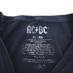 AC/DC 00s Rock Band T-Shirt Band Tee XL Black Cotton HIGH VOLTAGE