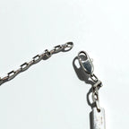 GUCCI トレードマーク Gモチーフ ロゴプレート チェーン ネックレス ペンダント SV925 イタリア製