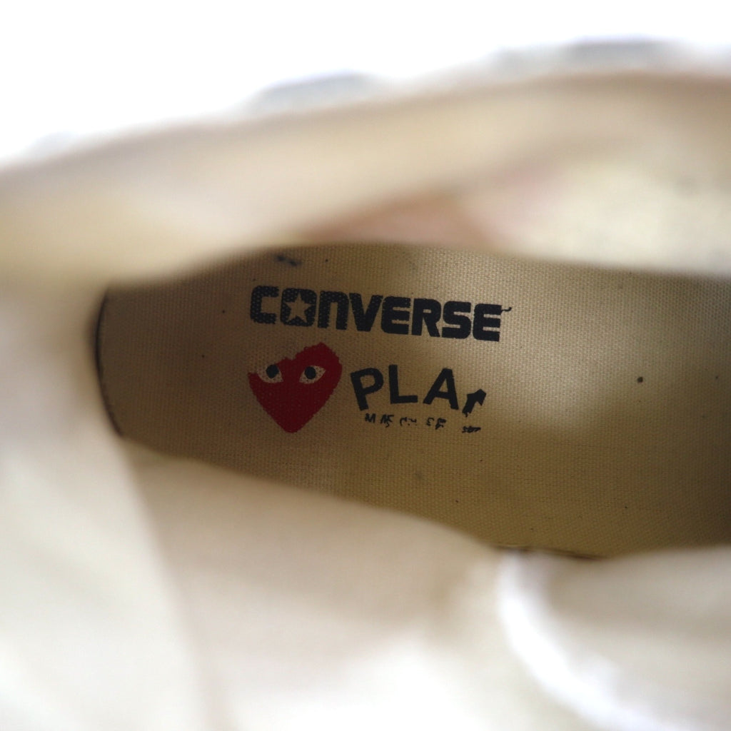 PLAY COMME des GARCONS × CONVERSE Chuck Taylor Hi Sneakers 27cm White Canvas 1CL703