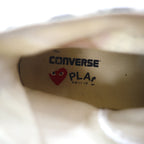PLAY COMME des GARCONS × CONVERSE Chuck Taylor Hi Sneakers 27cm White Canvas 1CL703