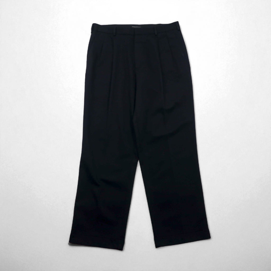 DOCKERS PREMIUM ( Levi's ) リラックスフィット 2タック ワイド チノパンツ L ネイビー コットン