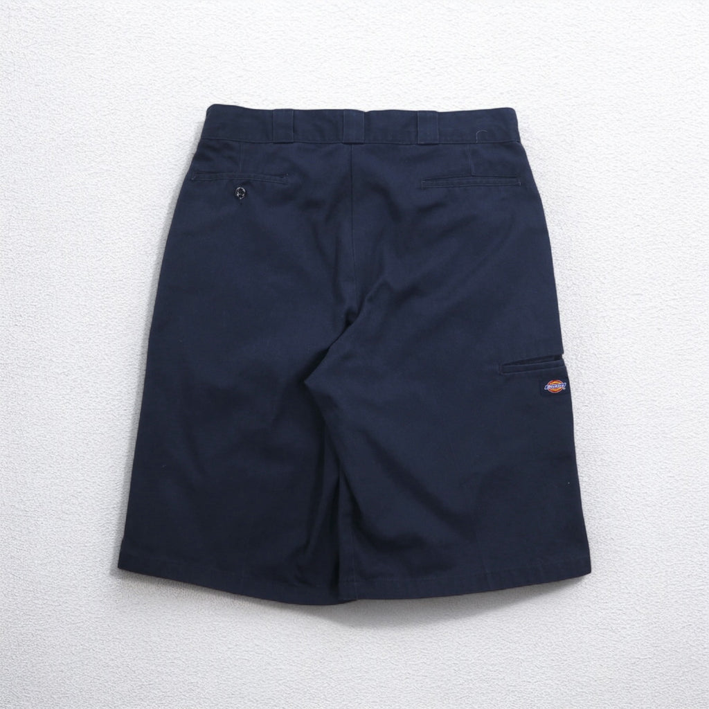Dickies Work Shorts, Navy, Polyester, Cotton, Made in Honduras