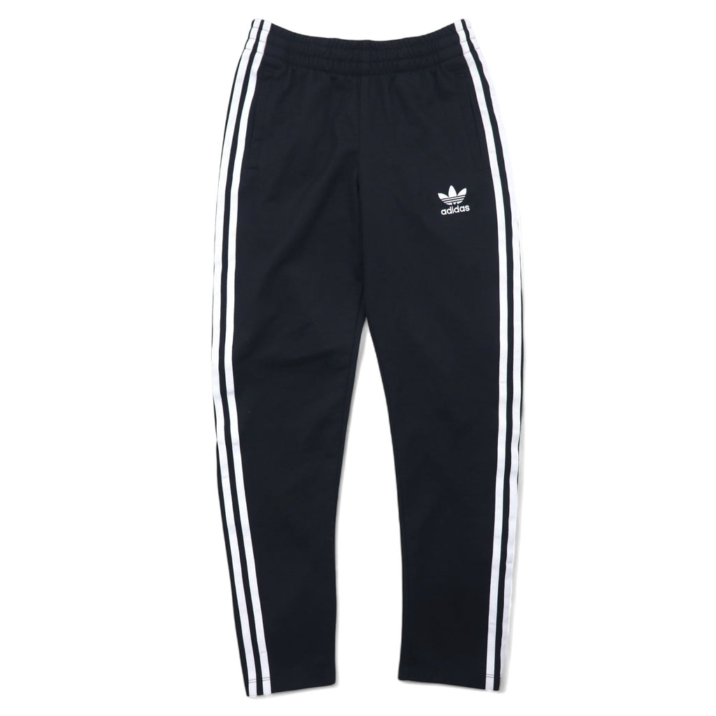 日本然リトテ-古着オンライン-adidas originals トラックパンツ ジャージ M ブラック サイド 3ストライプ スナップ トレフォイルロゴ 刺繍 Big Boy's Snap Black Track Pants CV8312-adidas originals Track pants Jersey M Black Side 3 Striped Snap Trefoil Logo Embroidery Big Boy's Snap Black Track Pants CV8312