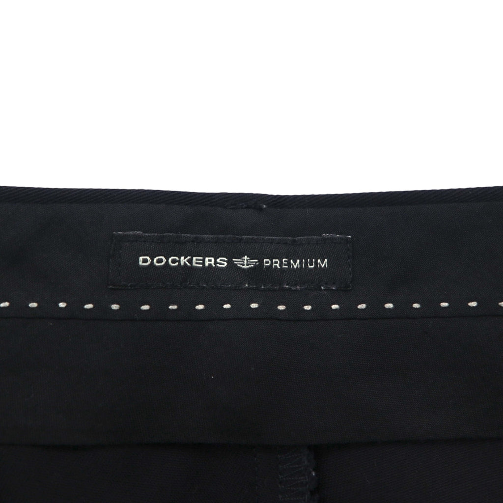 DOCKERS PREMIUM ( Levi's ) リラックスフィット 2タック ワイド チノパンツ L ネイビー コットン