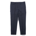 URU Zip Slit Easy Slacks Pants M Navy Wool Tapered 16SUP03 Made in Japan
