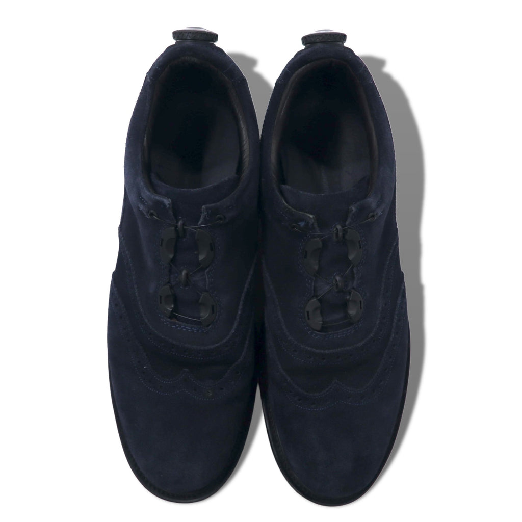 John UNDERCOVER × SPECTUS SHOE CO. Combination lock suede leather shoes 28cm navy vibram sole WING TIP BALMORAL