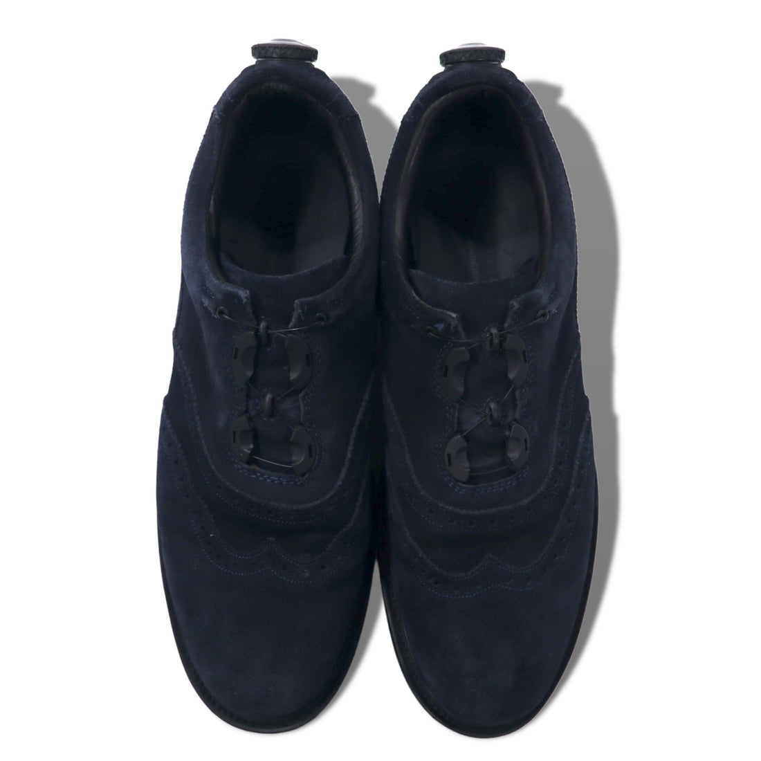 John UNDERCOVER × SPECTUS SHOE CO. Combination lock suede leather shoes 28cm navy vibram sole WING TIP BALMORAL