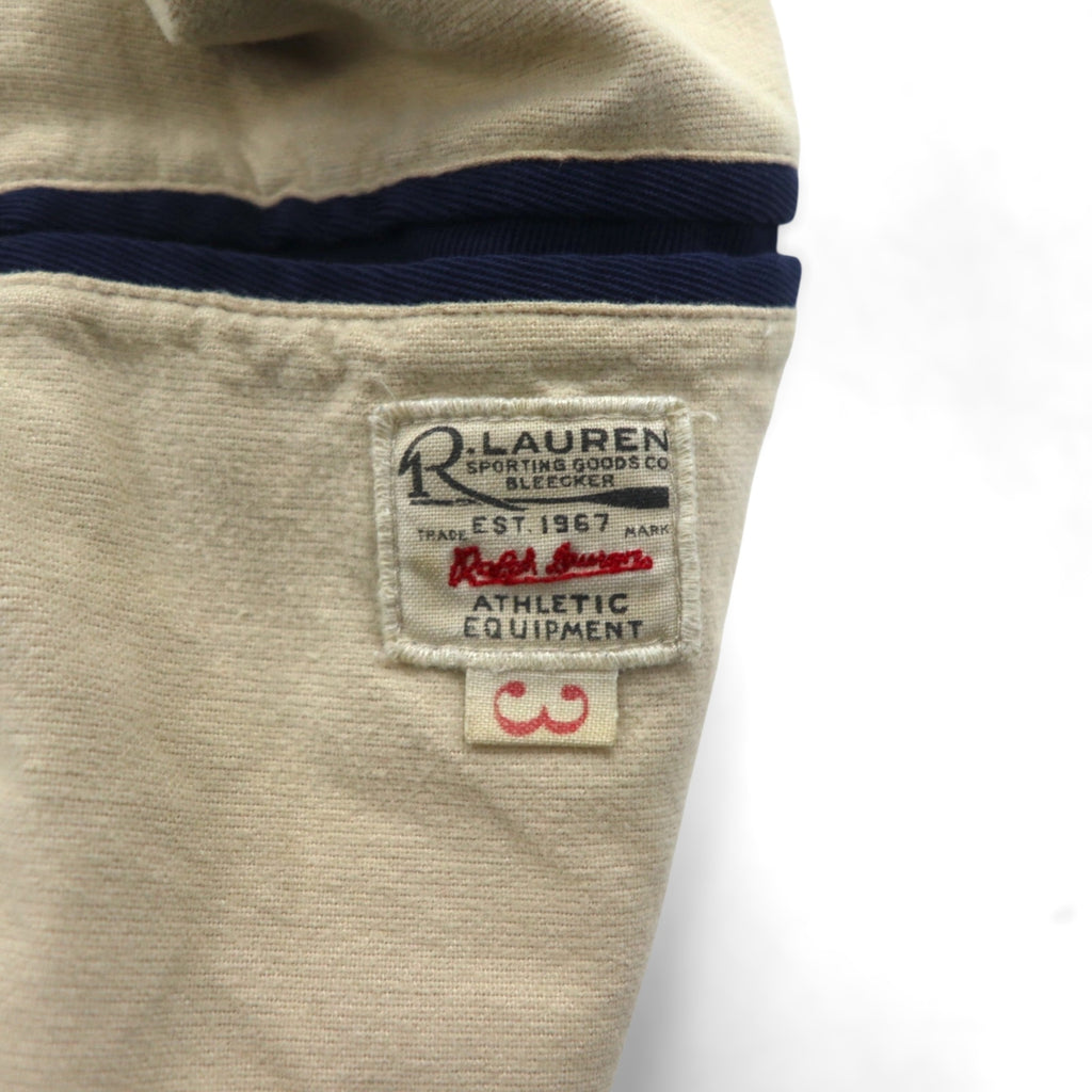 Polo by Ralph Lauren 90s Swing Top Sports Jacket, Blouson, Medium, Navy, Talon Zip, Ribbed Lines
