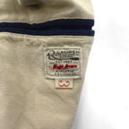 Polo by Ralph Lauren 90s Swing Top Sports Jacket, Blouson, Medium, Navy, Talon Zip, Ribbed Lines