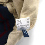 Polo by Ralph Lauren 90s Swing Top Sports Jacket, Blouson, Medium, Navy, Talon Zip, Ribbed Lines