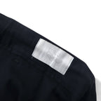 URU Zip Slit Easy Slacks Pants M Navy Wool Tapered 16SUP03 Made in Japan