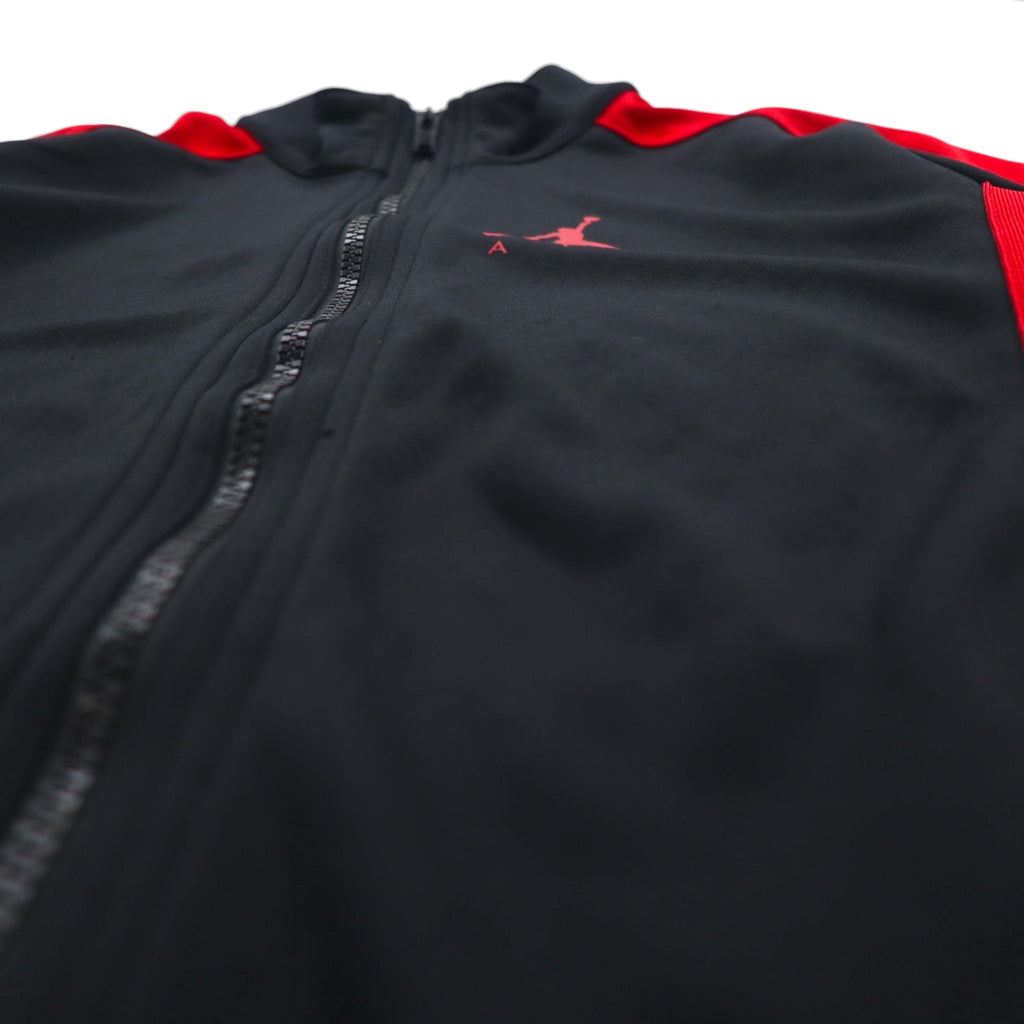 JORDAN BRAND (NIKE) Double-Zip Track Jacket, Size Small, Black and Red, Jumpman