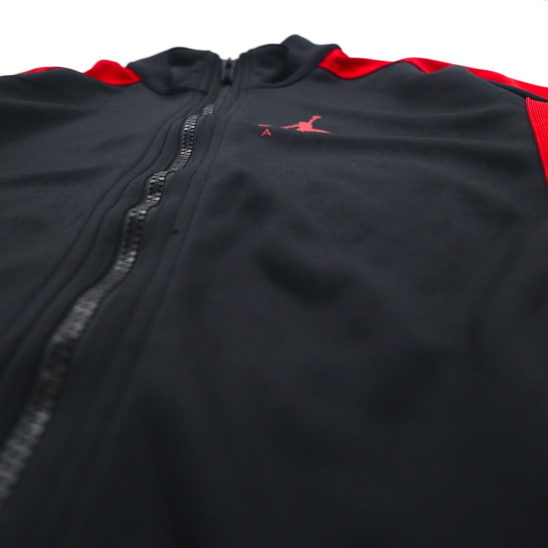 JORDAN BRAND (NIKE) Double-Zip Track Jacket, Size Small, Black and Red, Jumpman