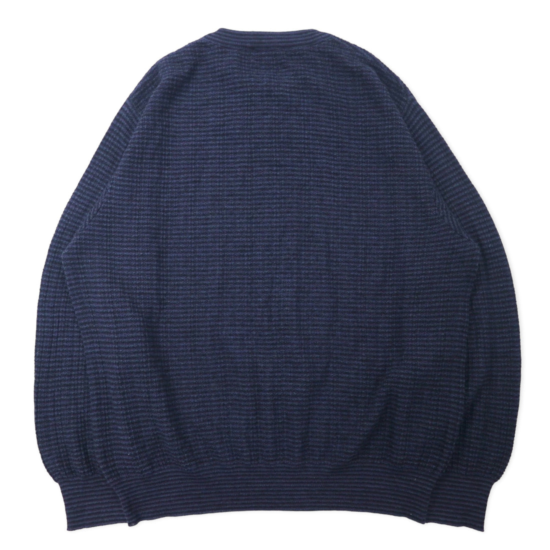 Lungarno Italian Cable Knit Sweater L Navy Acrylic Wool