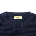 Lungarno Italian Cable Knit Sweater L Navy Acrylic Wool