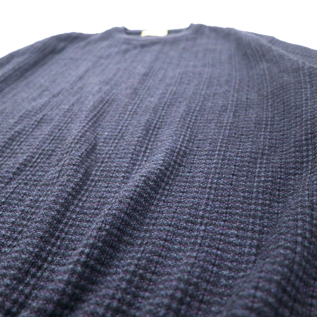 Lungarno Italian Cable Knit Sweater L Navy Acrylic Wool