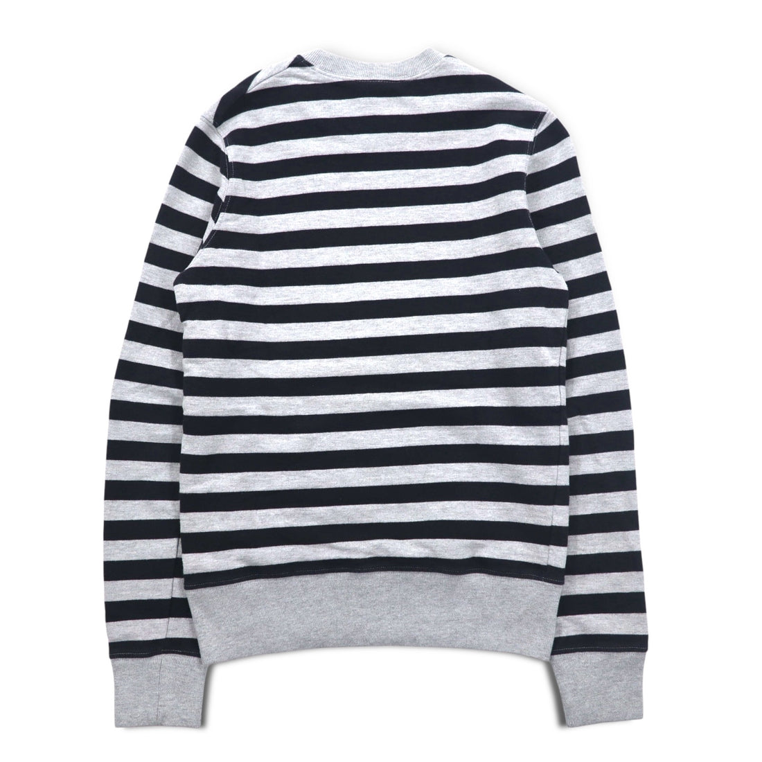 Carhartt Crew Neck Sweatshirt S Grey Striped Cotton Made in Turkey