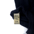 Lungarno Italian Cable Knit Sweater L Navy Acrylic Wool