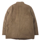 CHAPS Faux Suede Leather Insulation Jacket Coat Filling L Beige Polyester