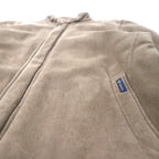 CHAPS Faux Suede Leather Insulation Jacket Coat Filling L Beige Polyester