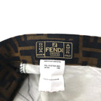 FENDI イタリア製 ヴィンテージ ズッカ柄 スラックス パンツ L ブラウン 総柄 mare 未使用品