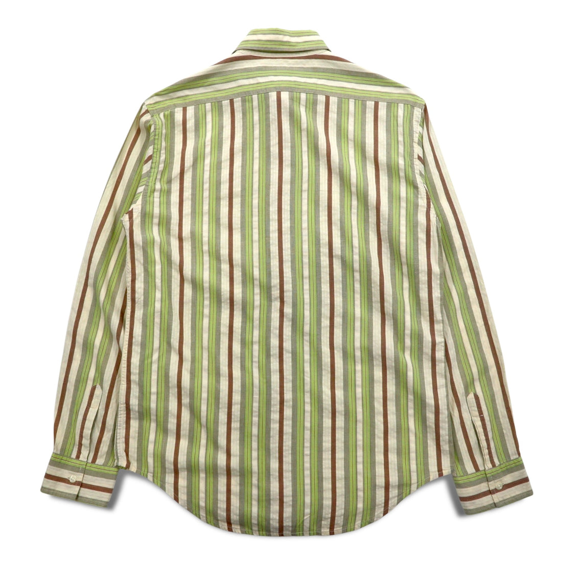 POLO JEANS CO. RALPH LAUREN 90s Multi-stripe shirt L Green Cotton