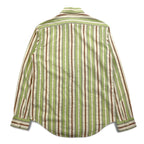 POLO JEANS CO. RALPH LAUREN 90s Multi-stripe shirt L Green Cotton