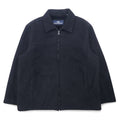 日本然リトテ-古着オンライン-DOCKERS 90年代 フェイク ムートンジャケット XL ブラック ポリエステル-DOCKERS 90's Fake Shearling Jacket XL Black Polyester