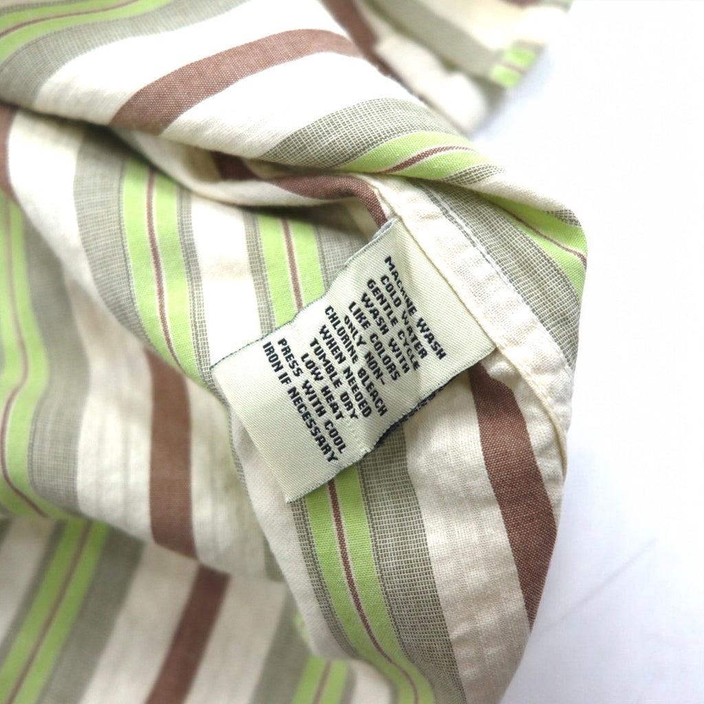 POLO JEANS CO. RALPH LAUREN 90s Multi-stripe shirt L Green Cotton