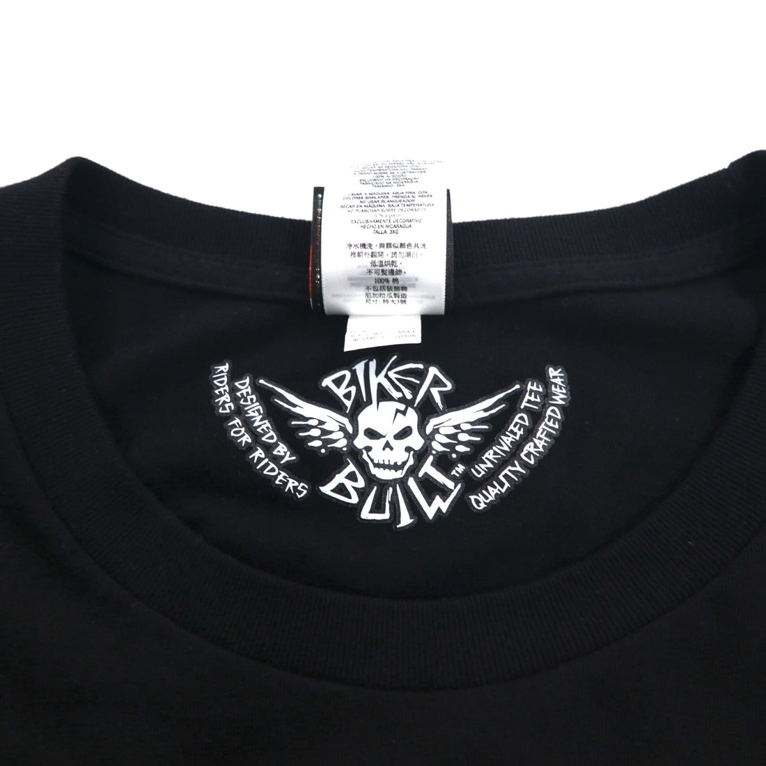 HARLEY DAVIDSON Skull Back Print T-Shirt 3XL Black Cotton BLACK JACK Made in Nicaragua