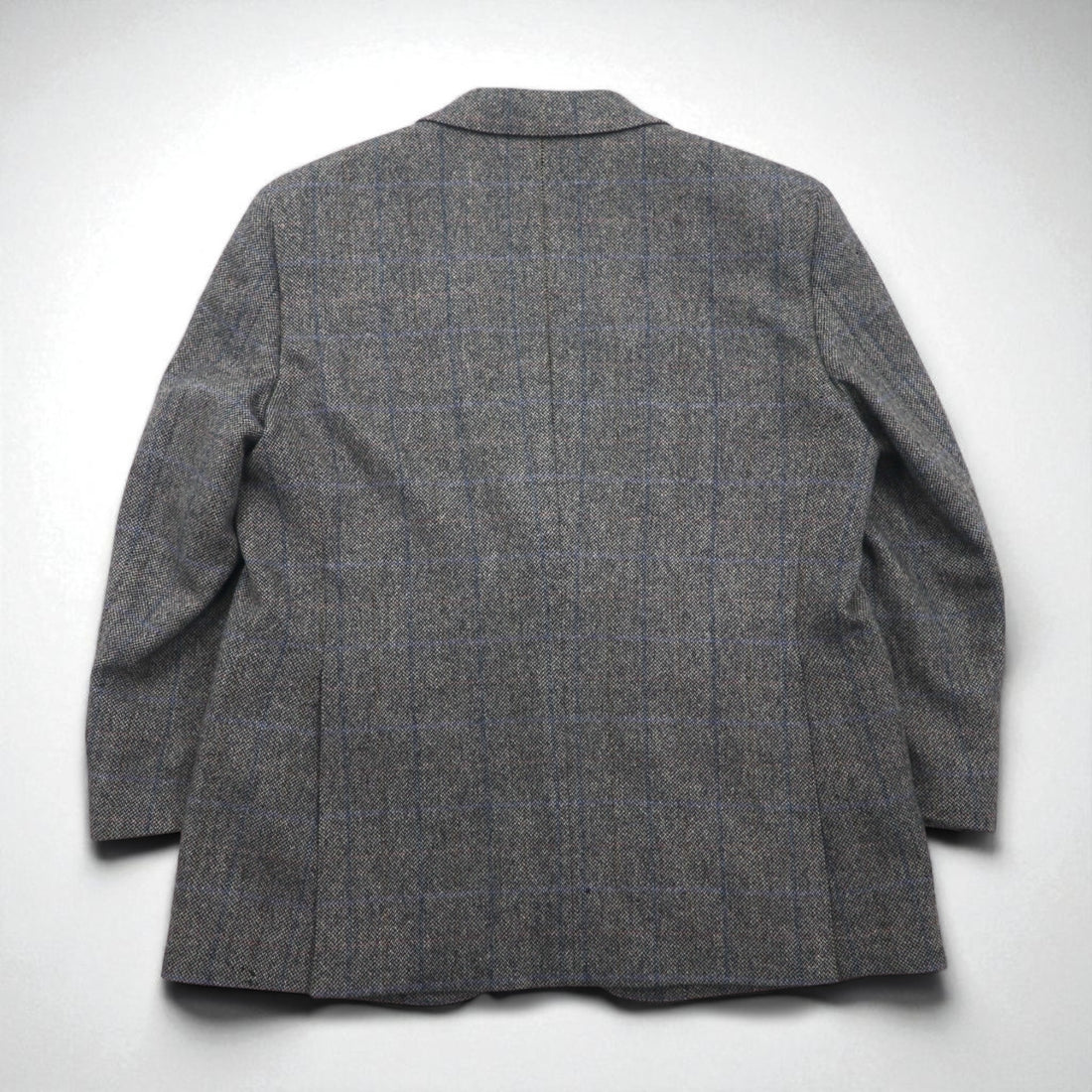 BURBERRY カシミヤ 100% 2B ツイードジャケット S グレー チェック 日本製