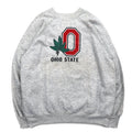 USA製 90年代 BASSETT-WALKER カレッジプリント スウェット 3XL グレー OHIO STATE
