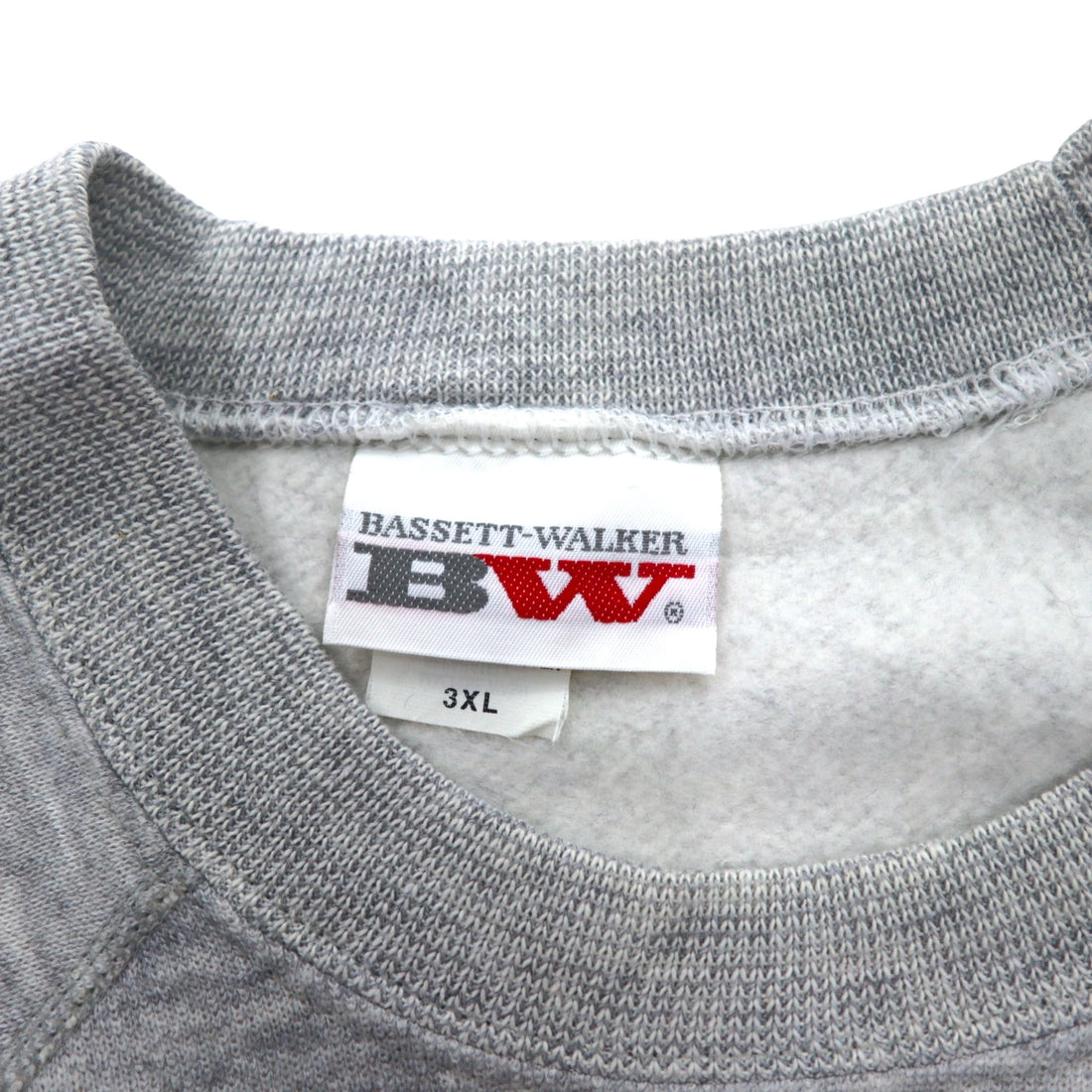 USA製 90年代 BASSETT-WALKER カレッジプリント スウェット 3XL グレー OHIO STATE