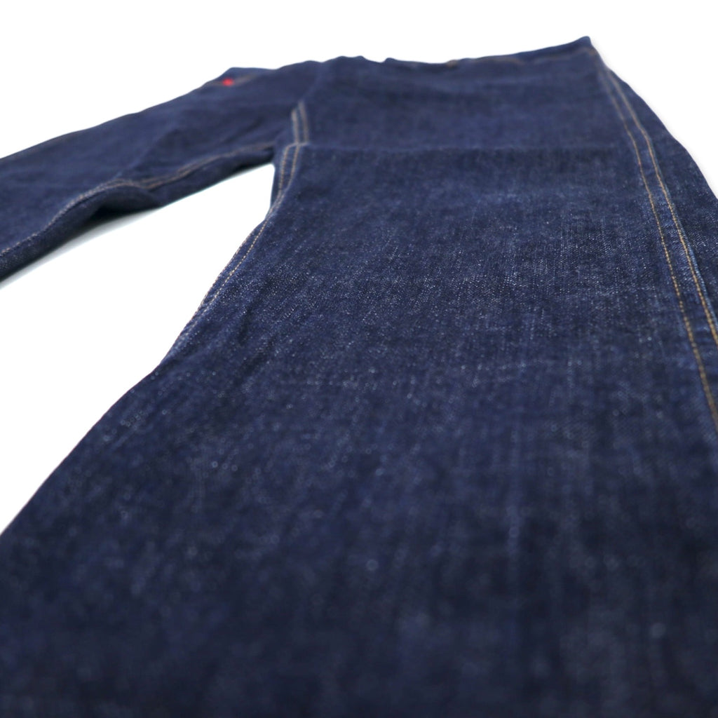 stussy tapered rigid denim pants size 34 blue cotton zipper fly made in japan