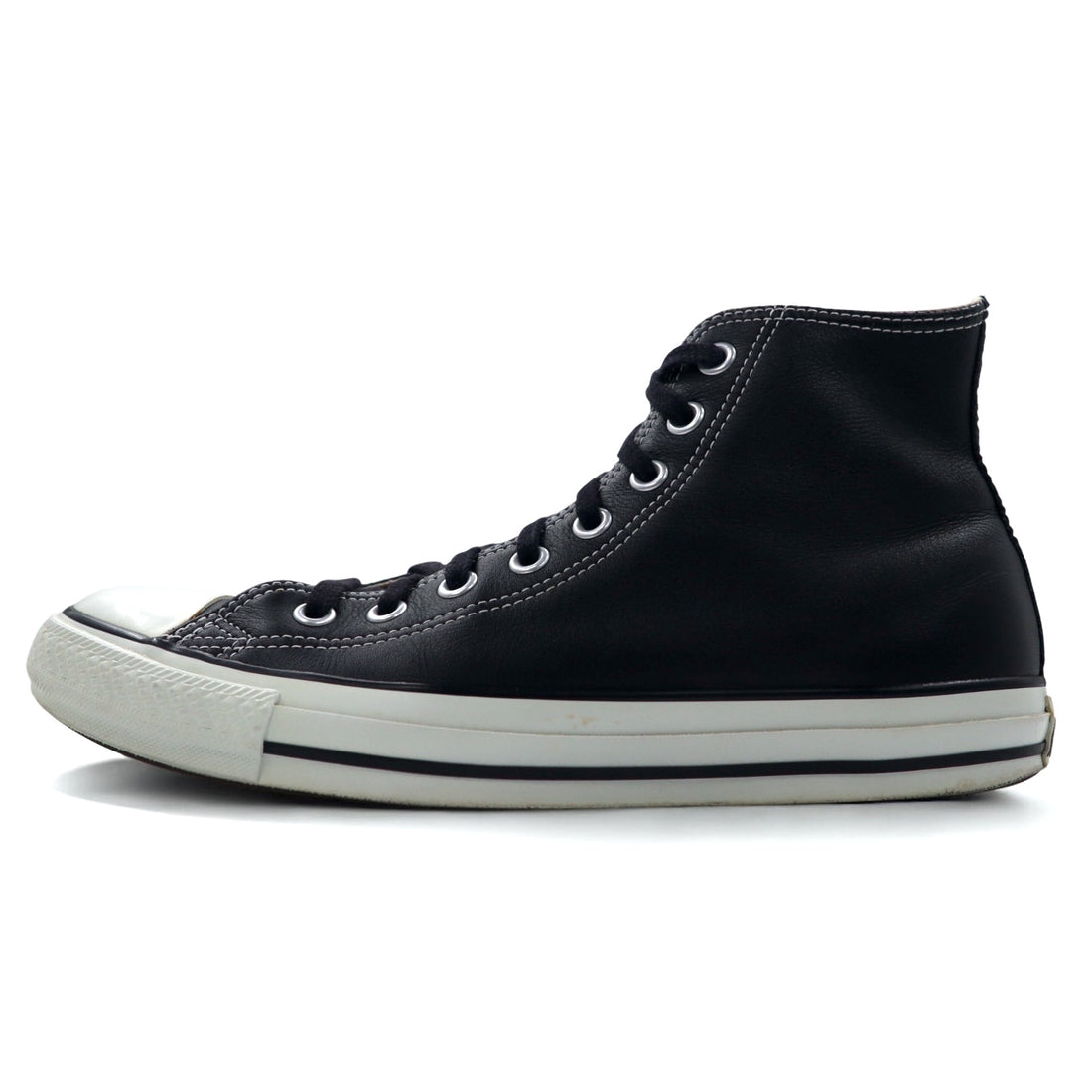 CONVERSE Leather All Star High Sneakers 27.5cm Black 1B908