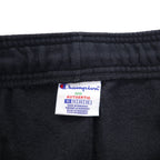 Champion Wide Sweatpants XL Black Cotton Polyester Made in Honduras