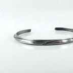 Navajo Elaine Tahe Sterling Cuff Bracelet インディアンジュエリー バングル シルバー