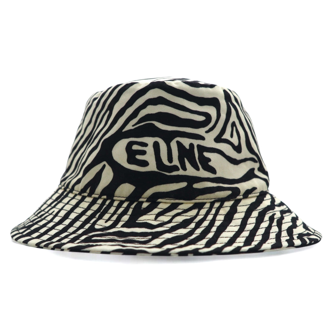 CELINE Zebra Print Bucket Hat M White Black All-over Animal Pattern Hedi Slimane 22AW 2AUV1979S