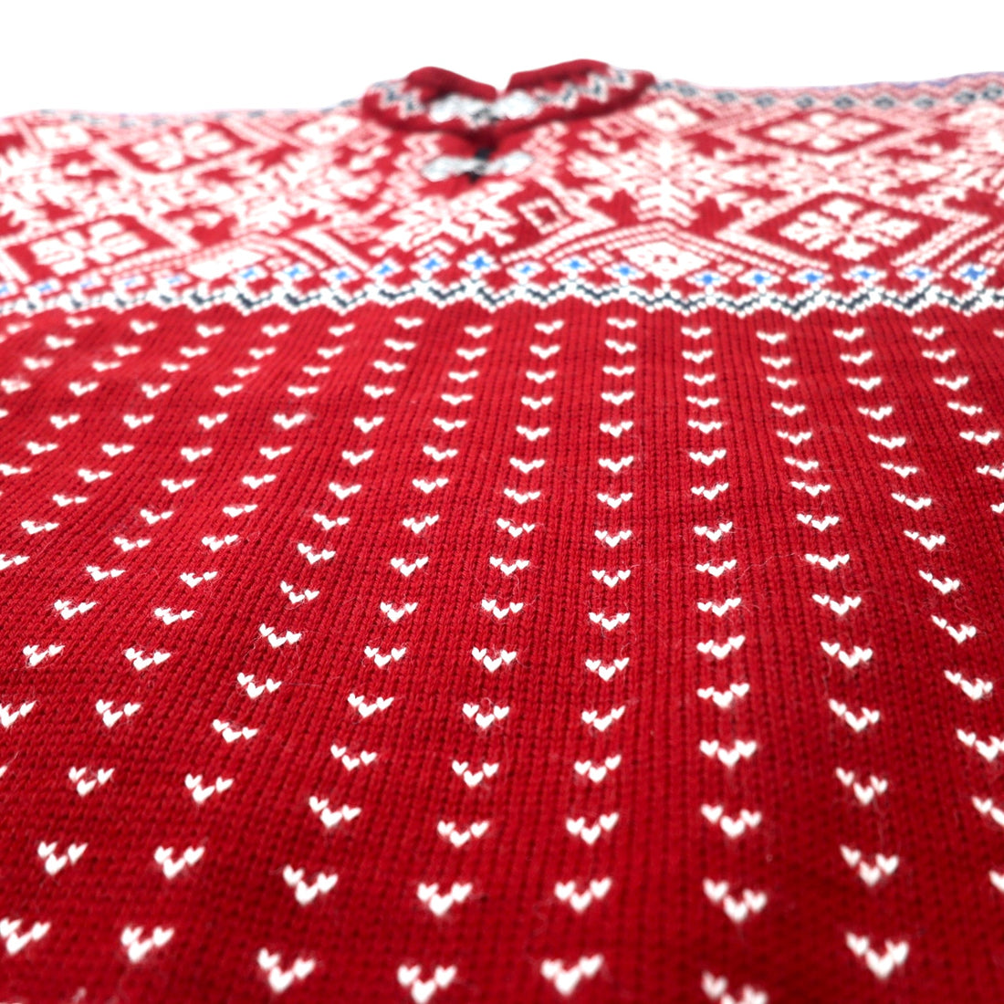 DALE OF NORWAY Tyrolean Knit Sweater L Red Wool Nordic Pattern Big Size DLN9568