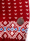 DALE OF NORWAY Tyrolean Knit Sweater L Red Wool Nordic Pattern Big Size DLN9568
