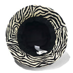 CELINE Zebra Print Bucket Hat M White Black All-over Animal Pattern Hedi Slimane 22AW 2AUV1979S