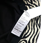 CELINE Zebra Print Bucket Hat M White Black All-over Animal Pattern Hedi Slimane 22AW 2AUV1979S