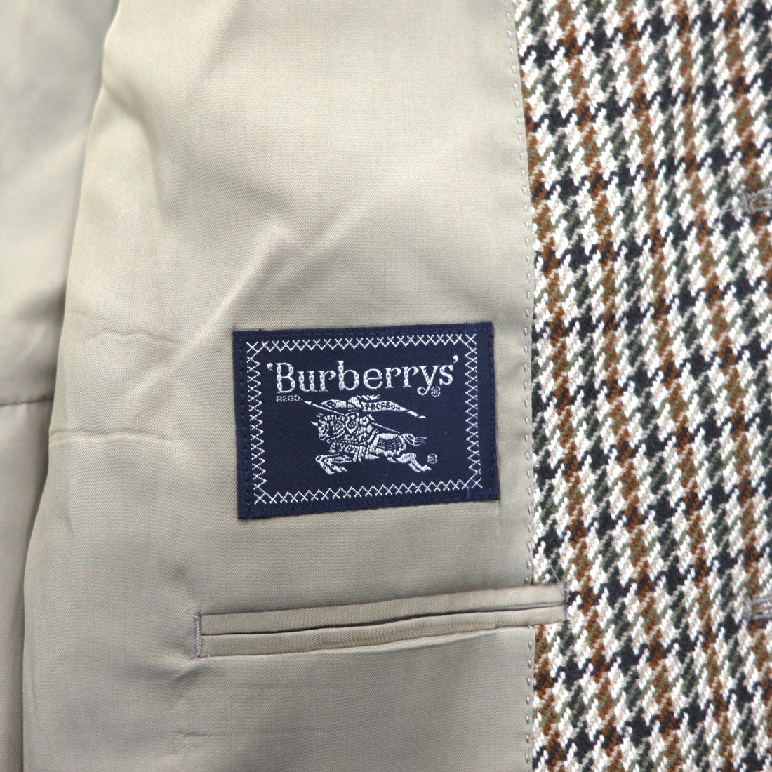 BURBERRY ガンクラブチェック ツイードジャケット 2B テーラードジャケット M ブラウン ウール