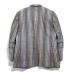 Vintage 80s Blazer Mr. Rough Rider × BROADHEAD & GRAVES 80年代 ジャガード 2B テーラードジャケット M マルチストライプ