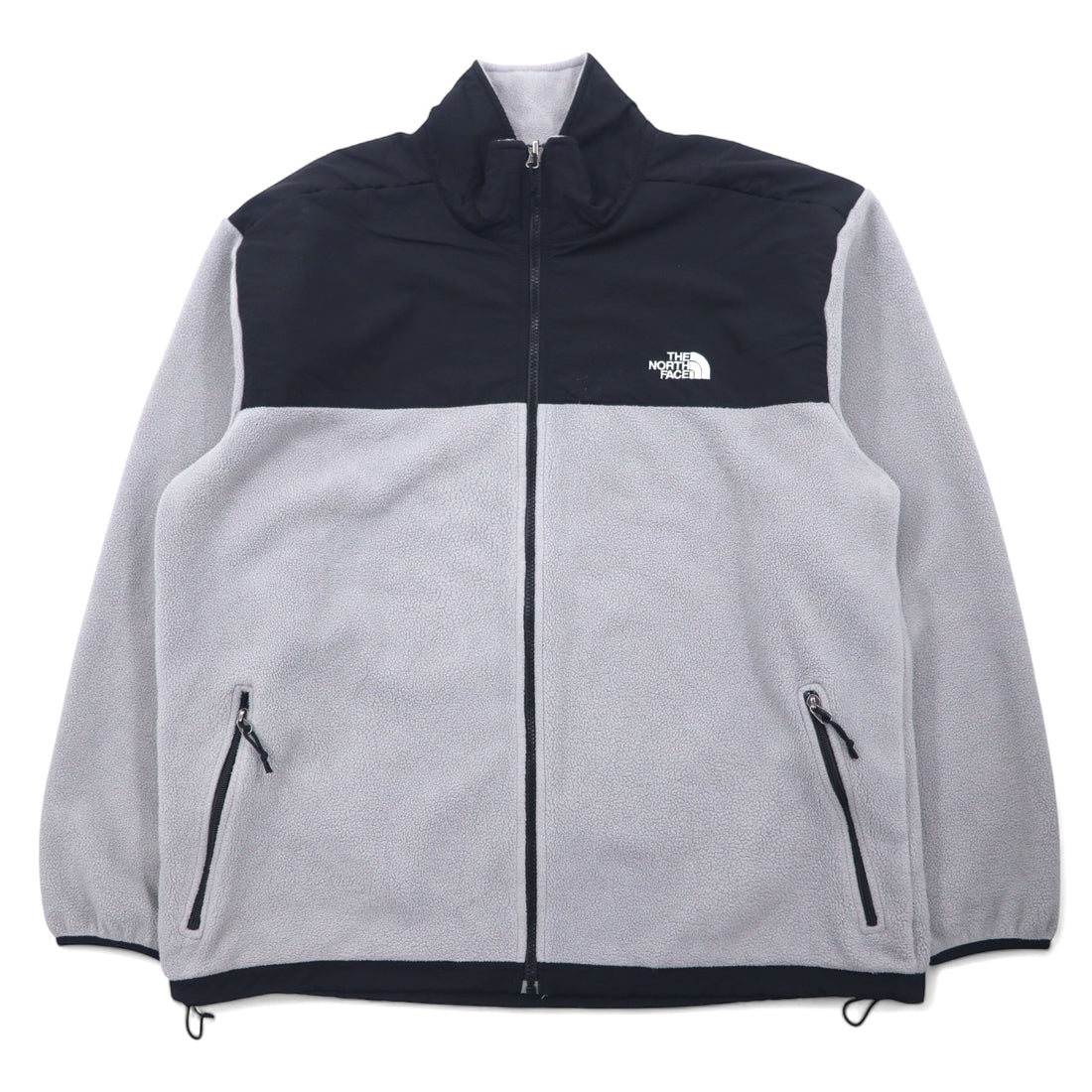 日本然リトテ-古着オンライン-THE NORTH FACE デナリジャケット フリースジャケット XL グレー ポリエステル ロゴ刺繍-THE NORTH FACE Denali jacket fleece jacket XL gray polyester logo embroidery