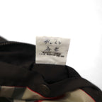 BURBERRY キルティングジャケット ライダース L ブラウン 中綿 レザー切り替え 裏地ノバチェック